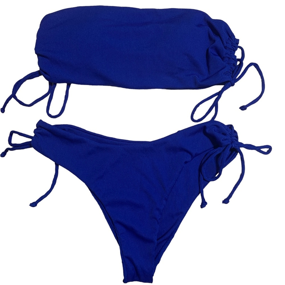 Strapless Cheeky Shein Bikini adjustable strings on sides size M